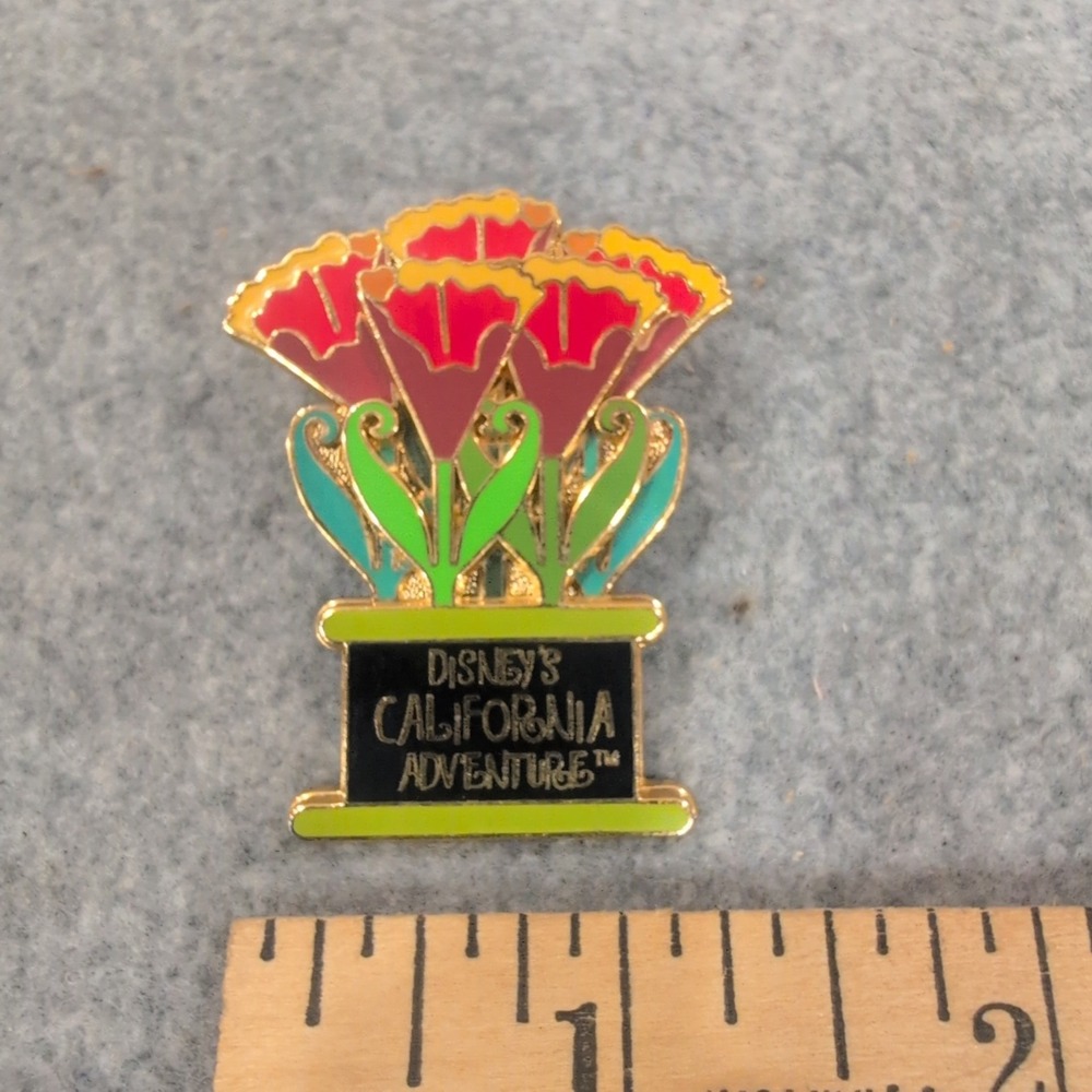 Disney California Adventure Flower Bouquet Enamel Pin Trading 2004 Collector - Picture 2 of 3
